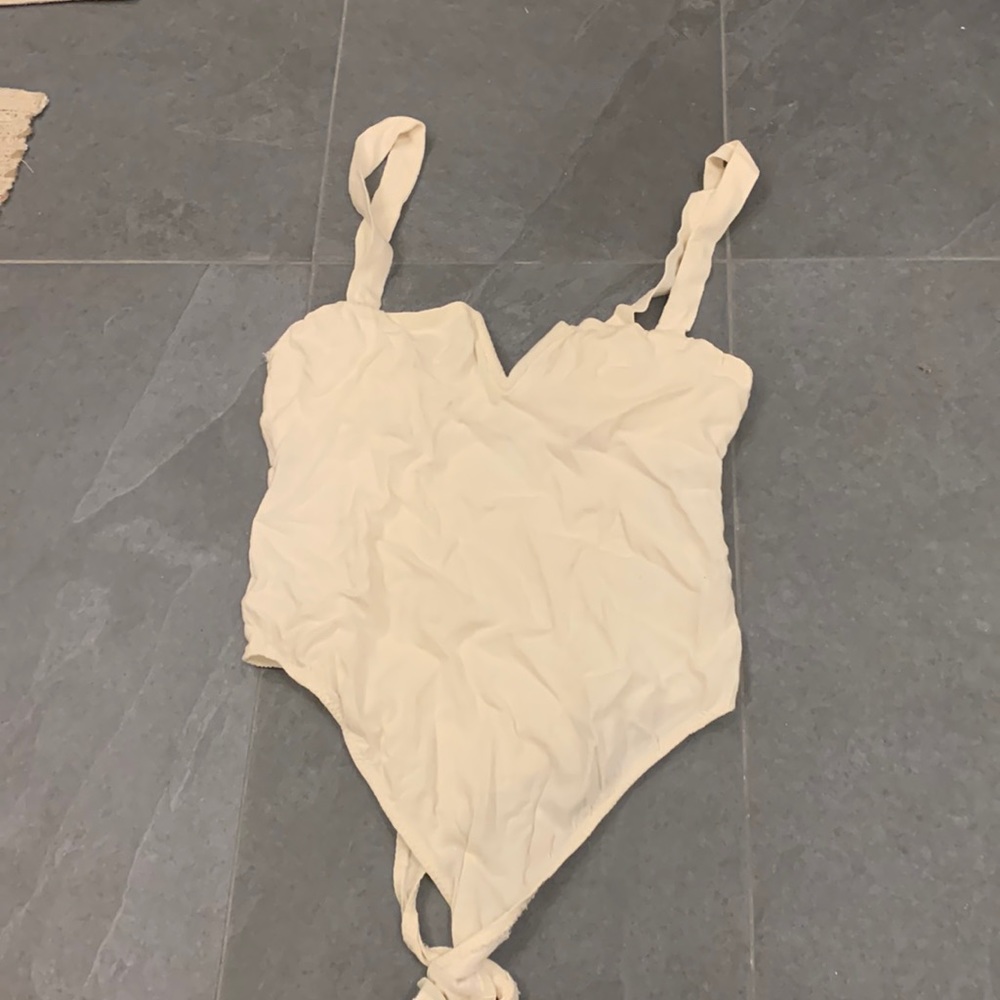 FREE PEOPLE BODYSUIT white